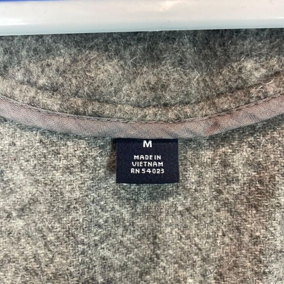 GAP Peacoat Jacket Women’s Size M Gray Double Breasted Pocket Wool Blend - Picture 6 of 12